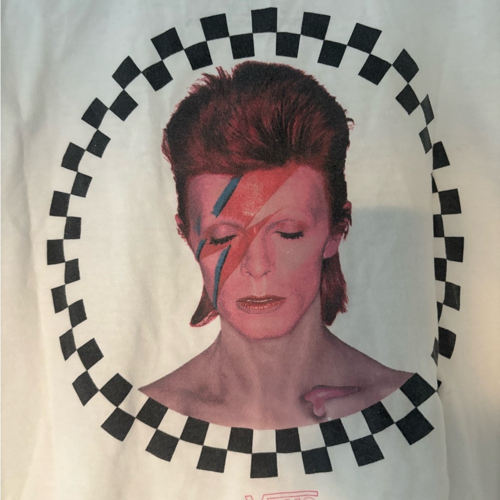 Vans X David Bowie Unisex Short Sleeve T-Shirt Size L - Picture 5 of 6